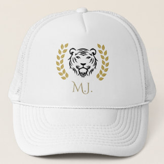 Tijger en lauweren  trucker pet