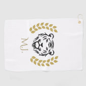 Tijger en Lauwers Golfhanddoek (Horizontaal)