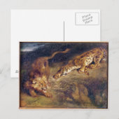 Tijger en lion briefkaart (Voorkant / Achterkant)