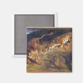 Tijger en lion magneet (Voorkant / Achterkant)