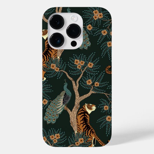 tijger en pauw Case-Mate iPhone case (Achterkant)