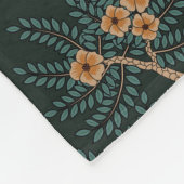 tijger en pauw fleece deken (Hoek)