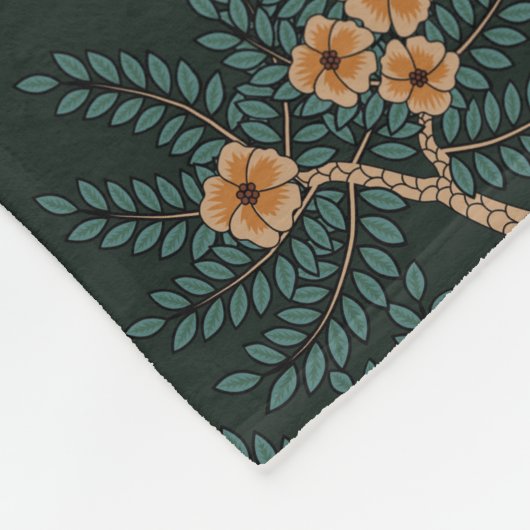 tijger en pauw fleece deken (Hoek)