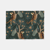  tijger en pauw fleece deken (Voorkant (Horizontaal))