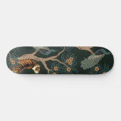 tijger en pauw persoonlijk skateboard (Horizontaal)