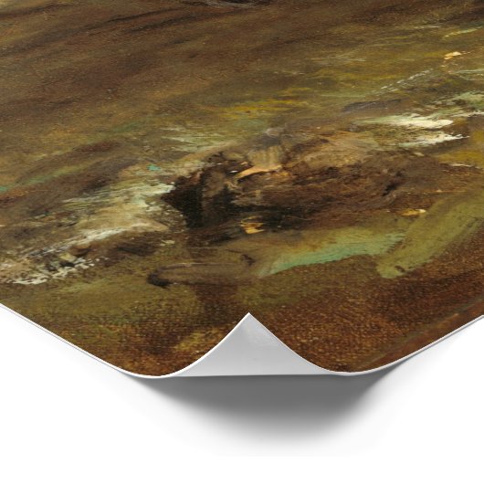 Tijger en slang - Eugène Delacroix Fine Art Poster (Hoek)