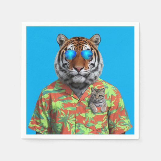 Tijger en Tabby servet (Voorkant)