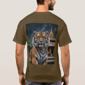 Tijger en tempel t-shirt (Achterkant)