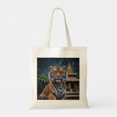 Tijger en tempel tote bag (Achterkant)