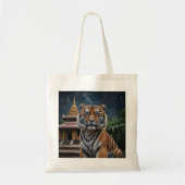 Tijger en tempel tote bag (Voorkant)