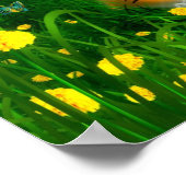 Tijger en vlinder poster (Hoek)