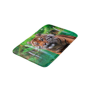 Tijger en waterval badmat