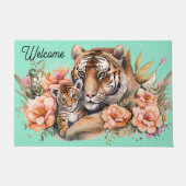 Tijger en welp  deurmat (Voorkant)