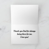 Tijger en welp Happy Vaderdag Kaart (Binnen)