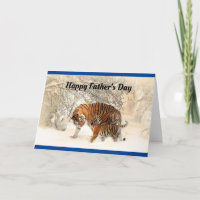 Tijger en welp Happy Vaderdag