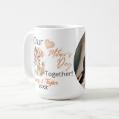 Tijger en welp, onze eerste Moederdag Samen Koffiemok (Voorkant links)