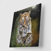 Tijger en welpen klok (Hoek)
