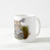 Tijger en welpen koffiemok (Voorkant rechts)