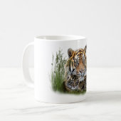 Tijger en welpen koffiemok (Voorkant links)
