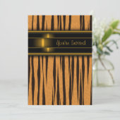 Tijger Feest Uitnodiging Template (Staand voorkant)