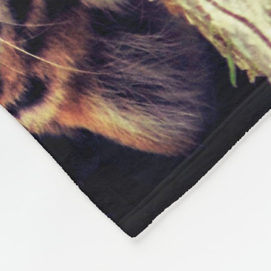 Tijger Fleece Deken (Hoek)