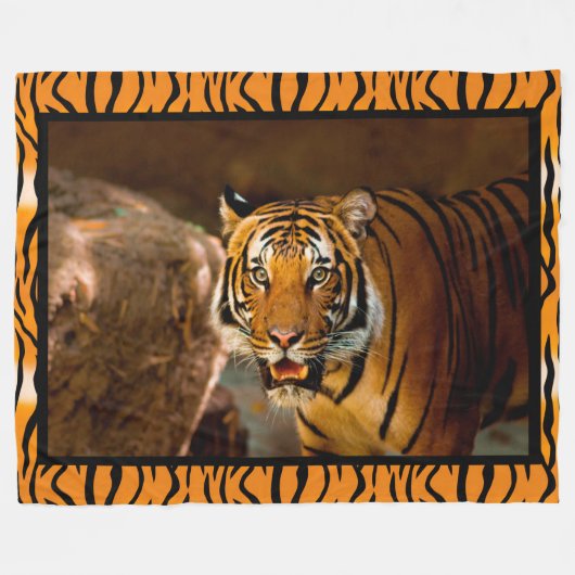 tijger fleece deken (Voorkant (Horizontaal))