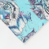 Tijger Fleece Deken (Hoek)