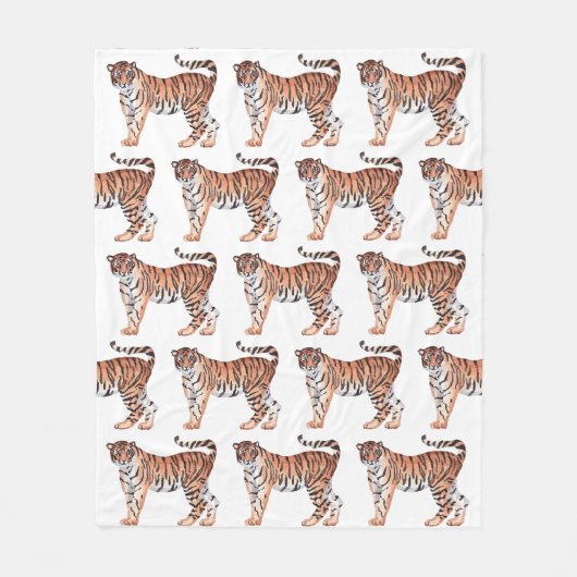 tijger fleece deken (Voorkant)