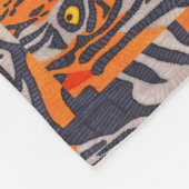 Tijger - fleece deken (Hoek)