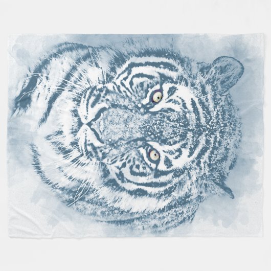 tijger fleece deken (Voorkant (Horizontaal))