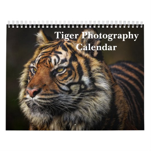 Tijger Fotografie Wild Animal 2025 Kalender (Hoes)