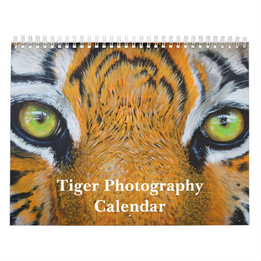 Tijger Fotografie Wild Animal 2025 Kalender (Hoes)