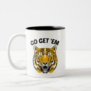 TIJGER GA HET ZIJN TWEEKLEURIGE KOFFIEMOK