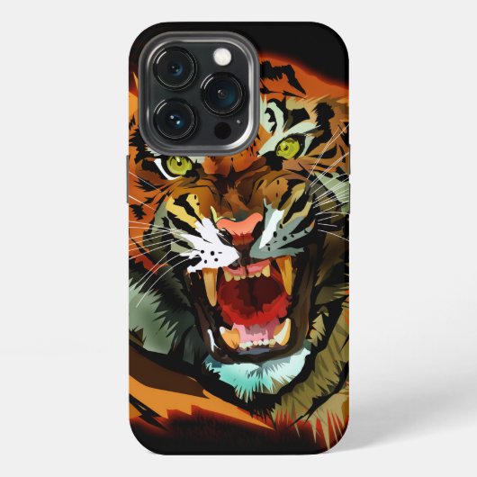 Tijger Gebrul iPhone Hoesje (Achterkant)