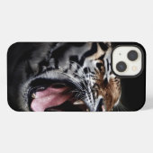 Tijger gebrul iPhone hoesje (Achterkant horizontaal)