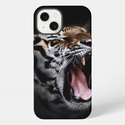 Tijger gebrul iPhone hoesje (Achterkant)