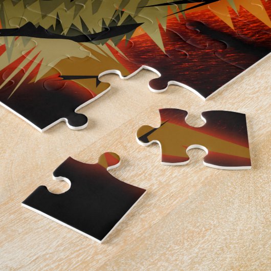 Tijger gebrul legpuzzel (Zijkant)