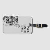 Tijger Geest Dier Originele Kunst Bagagelabel (Voorkant (horizontaal))