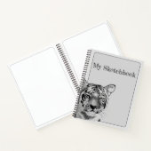 Tijger Geest Dier Originele Kunst Notitieboek (Binnen)