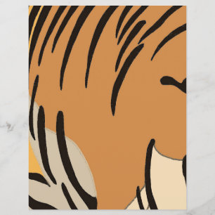 Tijger geïnspireerd dierlijke print plakboek papie