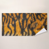 tijger gepatterde achtergrondabstracte, dierlijke, badhanddoek (Badhanddoek)