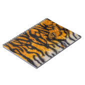 tijger gepatterde achtergrondabstracte, dierlijke, notitieboek (Linkerzijde)