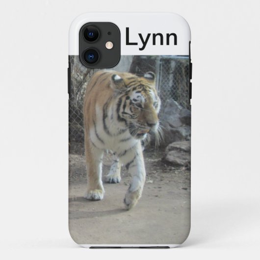 Tijger gepersonaliseerde iPhone5 Hoesje (Achterkant)