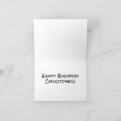 Tijger Gepersonaliseerde Naam Happy Birthday Kaart (Binnen)
