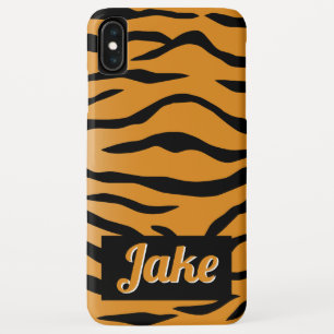 tijger gestreept Sinaasappel en zwart Case-Mate iPhone Case