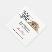 Tijger gestreepte gluren kat papier servetten (Hoek)