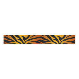 Tijger gestreepte print grosgrain lint