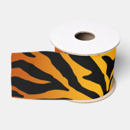 Tijger gestreepte print grosgrain lint