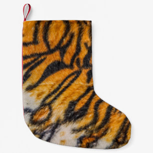 tijger gevlekt achtergrondpatroon, tijger, abstrac kleine kerstsok