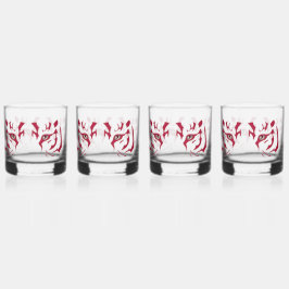 Tijger Gezicht Bril Drinkware Set Whisky Glas